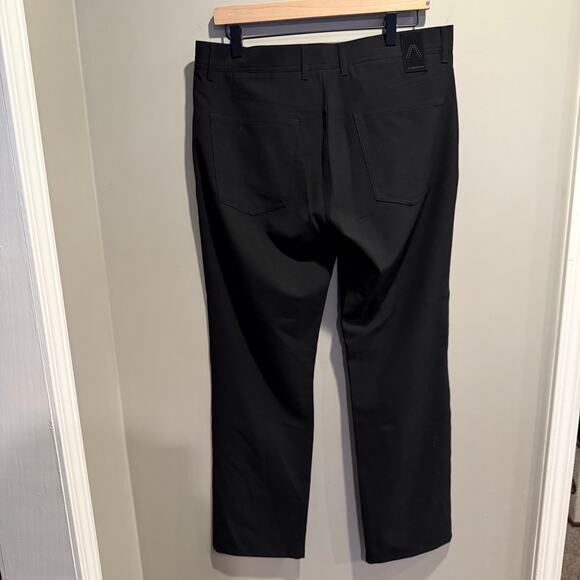 Alberto Ceramica Stone Modern Fit Mens Pants Black 33x32 Stretch European Luxury - Picture 2 of 12